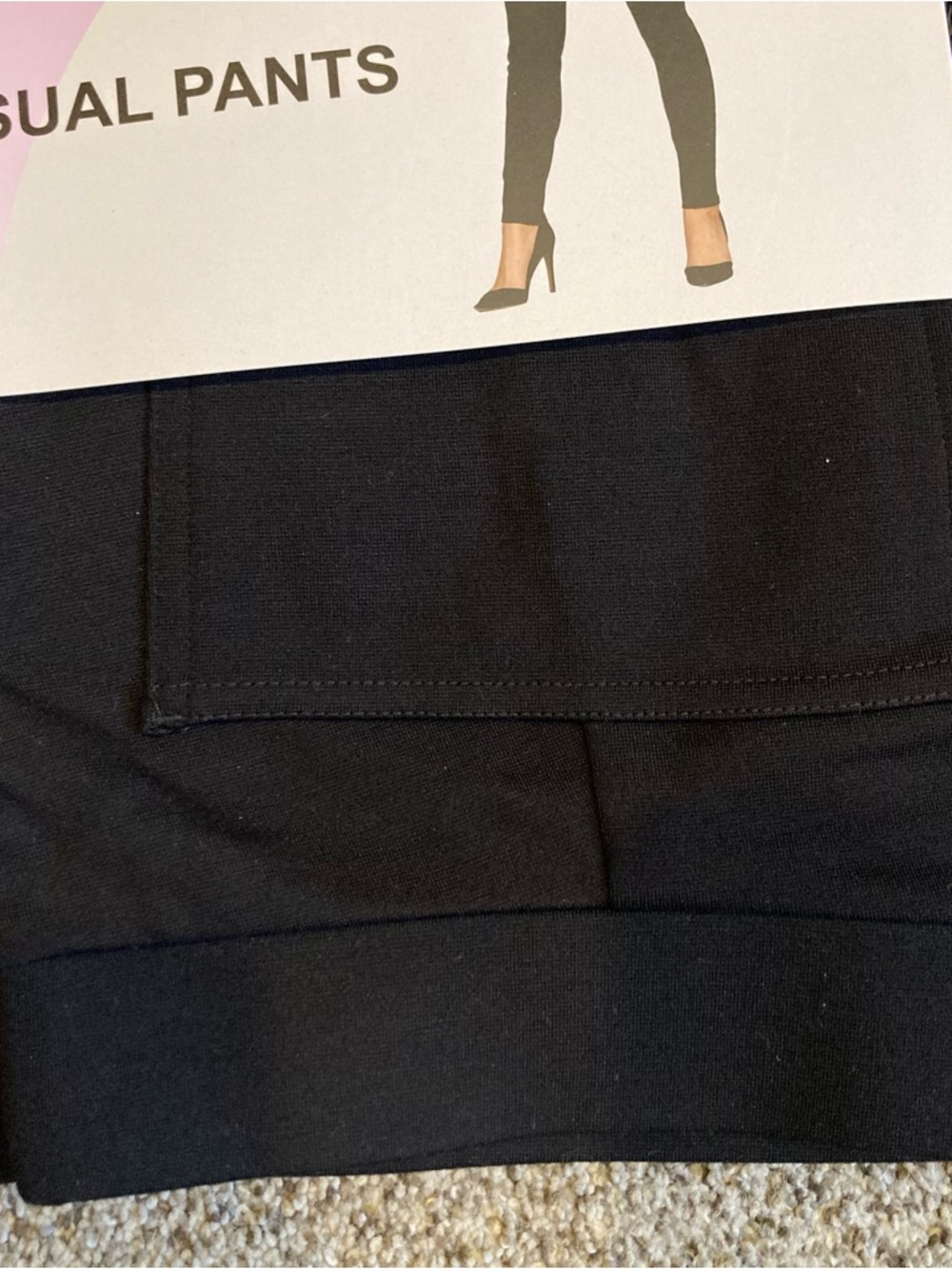 Lot of 4 Lildy Everyday Casual Pants L/XL Black Pull-On Stretch Pants  NEW - Picture 2 of 6